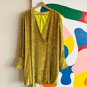 ASOS Yellow/Gold Sequin Party Dress